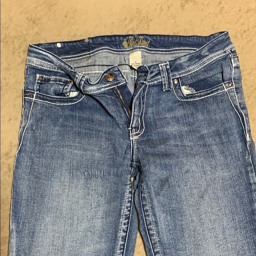 Red Rivet Jeans - Picture 4 of 4